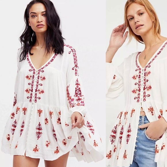Free People Tops - Free People Arianna Tunic Top Shift Dress Medium